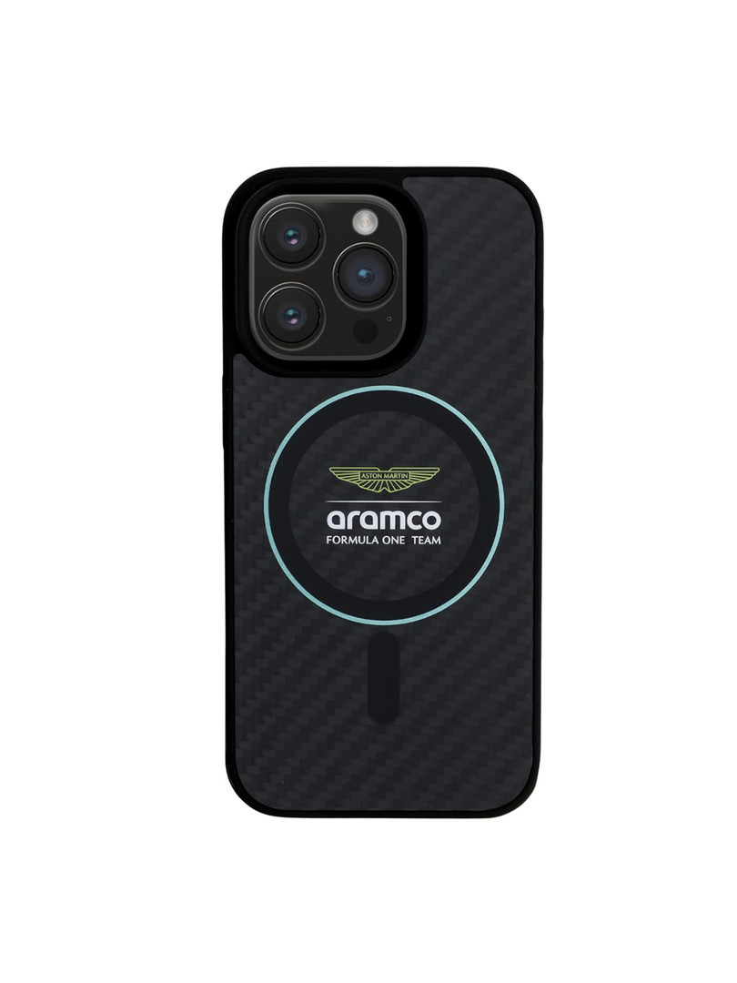 ASTON MARTIN Typography Printed iPhone 16 Pro Max Back Case Mobile Accessories